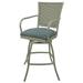 Outdoor Patio Counter Bar Stool 26 Erin - Coco Indigo Blue - Beige