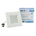 NICOR Lighting 5-Inch Square 4000K LED Recessed Downlight Retrofit Kit White (DQR5-10-120-4K-WH-BF)