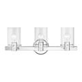 3 Light Bathroom Light in Contemporary Style-8.5 inches Tall and 22.5 inches Wide-Polished Chrome Finish Bailey Street Home 218-Bel-4821589