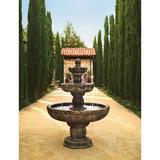 Santa Barbara Tiered Cast Stone Fountain Florence & New Italian Art Company | 60 H x 42 W x 42 D in | Wayfair 2571CH