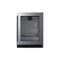 Summit Appliance 30 Cans (12 oz.) Freestanding everage Beverage Refrigerator Stainless Steel/Glass in Gray | 32 H x 23.38 W x 17.75 D in | Wayfair