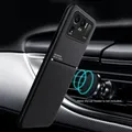 Juste en cuir avec support magnétique pour voiture cadre souple étui de protection Xiaomi Mi 11