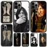 Daryl Dixon Wings Zombie Phone Case Juste pour iPhone 15 14 SE 2020 Poly XS 11 12 13 Mini