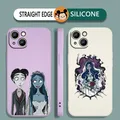 Coque de téléphone à corde liquide Tim Burton pour iPhone étui de mariée pour iPhone 14 13 12 11