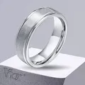 Vnox – bague à Surface mate de 6mm pour hommes bracelet de mariage classique en acier inoxydable