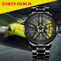 Montres pour hommes montre-bracelet de jante de roue pour hommes horloge de Sport de voiture