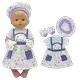 Vêtements de beurre pour bébé robe de cuisine gants chapeau de chef vêtements NenDESIGN cadeau