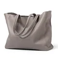 Sac fourre-tout grande capacité pour femme sac à provisions classique pour femme cuir véritable