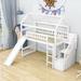 Ronja Twin Loft Bed by Harper Orchard in White | 85 H x 41 W x 94 D in | Wayfair 6A77FD4176C0426C96EAED9436DEB5FF