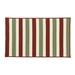 Gray 46 x 27 x 0.5 in Area Rug - Cheshunt Reversible Christmas Holiday Rug - Red/Green/White Laurel Foundry Modern Farmhouse® | Wayfair