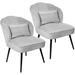 Corrigan Studio® Kenin Velvet Parsons Chair in Wood/Upholstered/Velvet in Gray | 31.5 H x 21 W x 18 D in | Wayfair C12E32FDE1CD4800A9DAC5A494976346