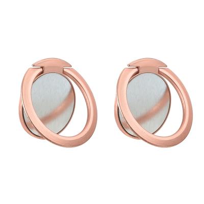 Phone Ring Holders, Ultra-Thin Cellphone Magnetic Stand Rose Gold 2Pcs - Rose Gold