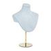 Displays2go PU Foam Headless Mannequin Bust Countertop - Light Blue (SMFBLTBL)