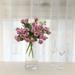 Efavormart 2 Pack | 12 Lavender Artificial Open Rose Flower Bouquets Small Faux Floral Arrangements
