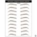 3D Hair-Like Authentic Eyebrows Grooming Shaping Water Transfer Brow Shaper Eyebrow Tattoo Stickers Waterproof Semi-Permanent False Eyebrow for Women Lady Girls Makeup U5S8