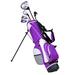 NEW PowerBilt Lavender Series Junior Golf Set Driver Hybrid Iron Putter Bag