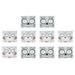 Hemoton 10 Sheets Skull Temporary Face Tattoos Face Stickers for Halloween Party