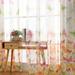 Pgeraug Curtains Butterfly Sheer Curtain Window Treatment Voile Drape Valance 1 Panel Fabric Curtain Yellow