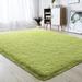 Lochas Fluffy Soft Shag Carpet Rug for Living Room Bedroom Big Area Rugs Floor Mat 3 x5 Grass Green