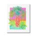 Stupell Industries Neon Palm Tree Botanicals Tropical Coastal Leaves Graphic Art Gallery Wrapped Canvas Print Wall Art Design by unknown