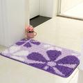 Door Mat with Backing SOCOOL Entry Door mat 32 x47 Front Door Mat Indoor Easy to Clean Entry Mat Beautiful Color and Sizing for Outdoor and Indoor uses Home DÃ©cor Purple Elite Flower DM2841G