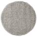 SAFAVIEH California Solid Plush Shag Area Rug Silver 8 x 8 Round