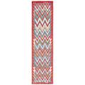 SAFAVIEH Aspen Fleur Zig Zag Runner Rug Red/Ivory 2 3 x 9