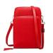 Women Multi Pockets Zippers Mini Shoulder Bag Crossbody Phone Pouch Purse Wallet