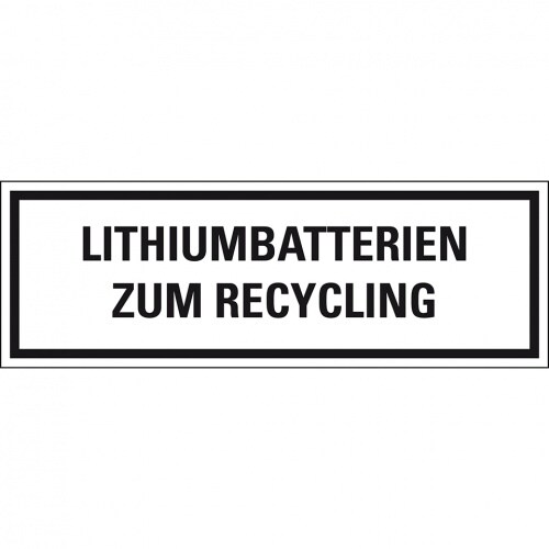 Aufkleber, Verpackungszeichen Lithiumbatterien zum..,deutsch,Haftpapier,permanent,500/Rolle Image