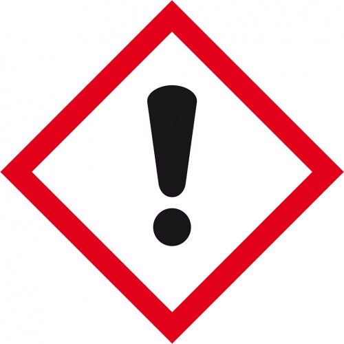 Aufkleber I Gefahrensymbol Ausrufezeichen GHS 07, Folie, selbstklebend, 32x32mm, 500/Rolle, GHS-Verordnung Image