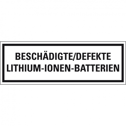 Aufkleber, Verpackungszeichen Defekte Lithium Metall..,deutsch,Haftpapier,permanent, 500/Rolle Image