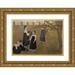 Beda Stjernschantz 18x13 Gold Ornate Wood Frame and Double Matted Museum Art Print Titled - Everywhere a Voice Invites Us (1895)