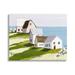 Stupell Industries Quaint Seaside Cottages Overlooking Vast Ocean Landscape Graphic Art Gallery Wrapped Canvas Print Wall Art Design by Tina Finn