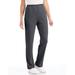 Blair Women's Essential Knit Pull-On Pants - Grey - 2XPS - Petite Short