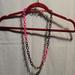 J. Crew Jewelry | J Crew Chunky Hot Pink Brown Long Chain Necklace | Color: Brown/Pink | Size: Os