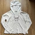 American Eagle Outfitters Sweaters | American Eagle Outfitters White Hooded Cropped Sweater | Color: White | Size: S