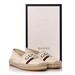 Gucci Shoes | Gucci Authentic Canvas Logo Espadrilles Sz 40 Greggio White | Color: Cream | Size: 40