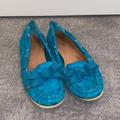 Coach Shoes | Coach Monogram Ballet Flats / Loafers | Color: Blue | Size: 8