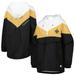 Women's Tommy Hilfiger White/Gold New Orleans Saints Staci Half-Zip Hoodie Windbreaker Jacket