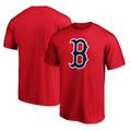 Men's Red Boston Sox Secondary Color Primary Logo 2 T-Shirt