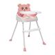 High Chairs Baby Chair for Eating Food Grade PP Material Children's High Chair Feeding Seat High Chair with Food Tray Seat Belt Height Adjustable High Chair/Low Chair (Pink)