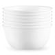 Corelle Vitrelle 28-oz Soup/Cereal Bowls Set of 6, Chip & Crack Resistant Dinnerware Bowls for Soup, Ramen, Cereal and More, Triple Layer Glass, Winter Frost White