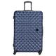 Lightweight 4 Wheel Spinner Hardcase Suitcase ABS Hard Case Travel Luggage Wheeled Flight Bag, Telescopic Handle Swivel Spinner Wheels, Combination Lock (Blue, XL 30 Inch)