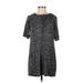 Soma Casual Dress - Shift: Black Marled Dresses - Women's Size Small