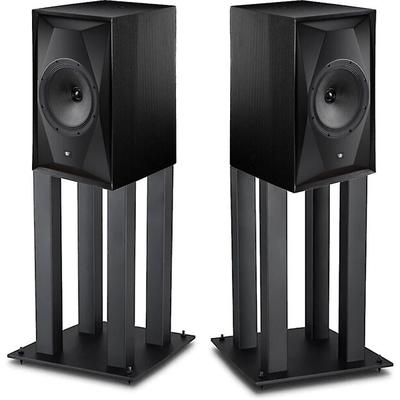 Mofi Electronics - SourcePoint 10 spkrs, Black pr with 20" heavy duty speaker stands