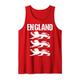 Three White Lions. Retro England Team Fan. Men, Women & Kids Tank Top