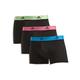 adidas Herren Multipack (3pk) und Active Flex Cotton Trunk (6 Pack) Boxershorts, Black Body W Col Elastics, S