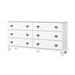 Palace Imports 100% Solid Wood Traditional Kyle 6-Drawer Dresser with Optional Mirror