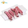 Grilled Meat Races House and Plate Food Play Miniature Roast Meat saupoudrer Life Scene