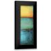 Ashley Erin 11x24 Black Modern Framed Museum Art Print Titled - Emeralds Bay II